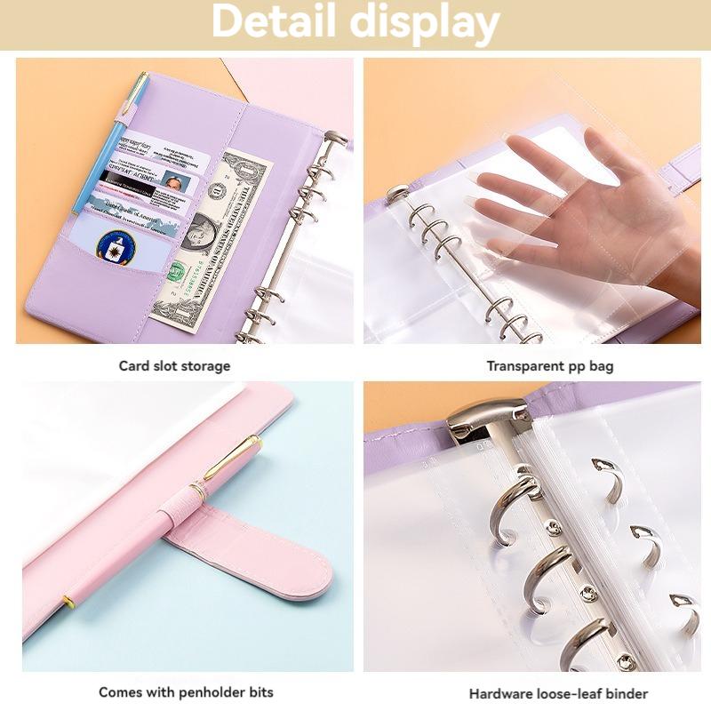 Challenge-Ordner mit 100 Umschlägen, Spar-Herausforderungen, Loseblatt-Ordner, Budget-Ordner mit Geldumschlägen, Geld-Organizer-System