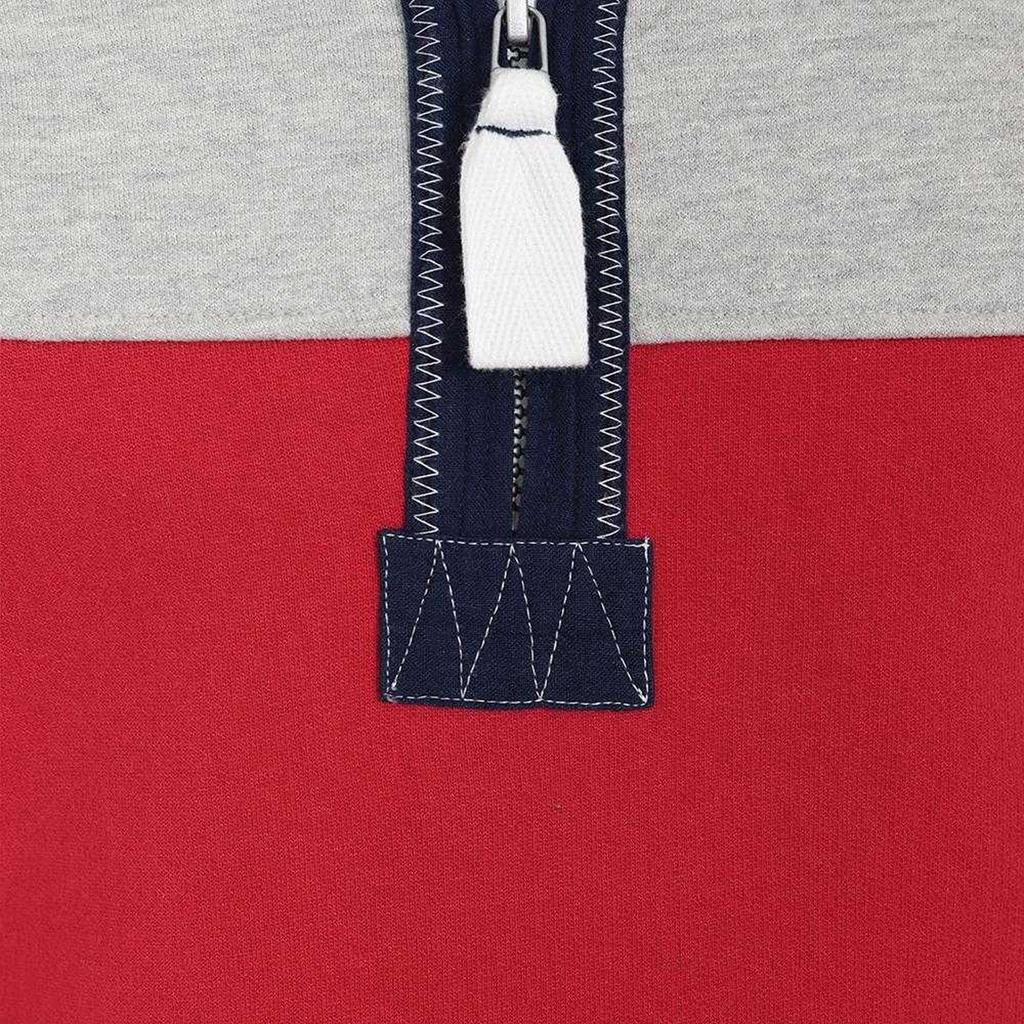 Lazy Jacks Boys Striped Half Zip Sweatshirt