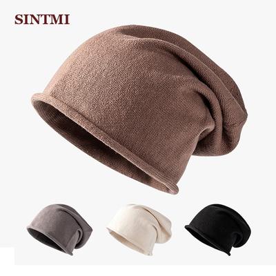 Men and Women Hip Hop Solid Color Hedging Hat Autumn and Winter Knitted Cap