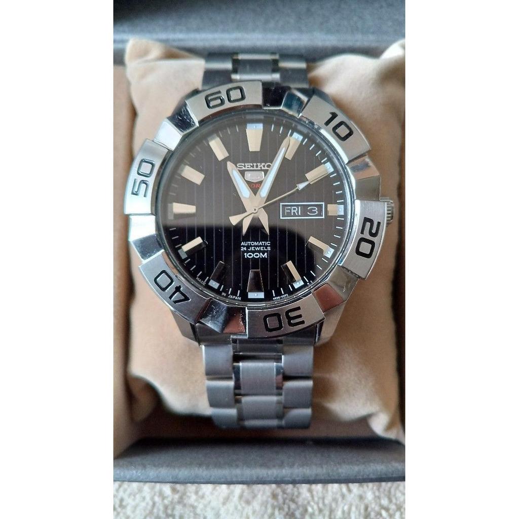 Used SEIKO 5 SPORTS 4R36-05M0 Automatic Made in Japan 24 JEWELS 100M