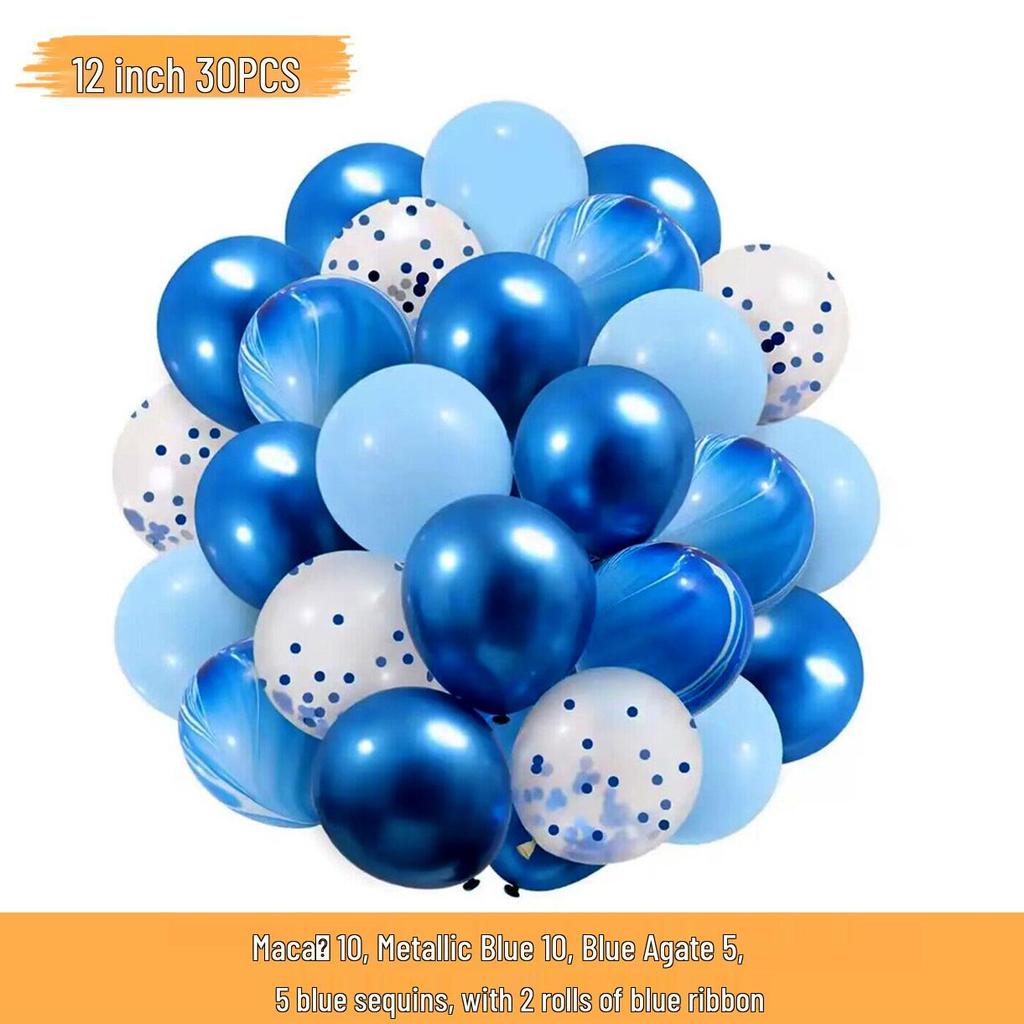 Neues Jahr Matt Glitzer Metallisch Latex Ballon Set für Dekorative Foto Atmosphäre