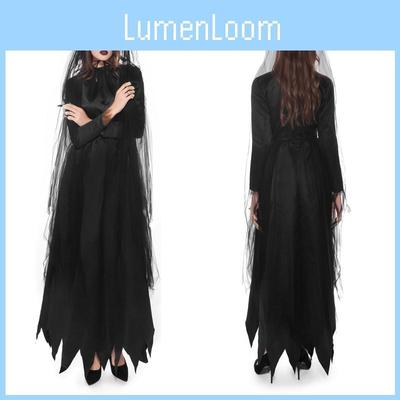 Elegantes Geisterbraut Kostüm für Damen Perfekt für Halloween Horror Partys