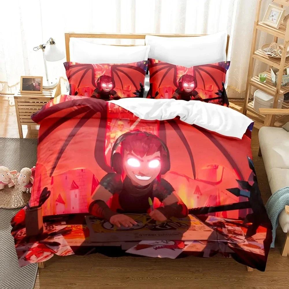 

3D Print The Nimona Kids Adult Printed Bed Set Duvet Cover Pillowcase Bedding Set Linen Sheet Quilt Cover Full Queen King Size 70x133cm 2pcs