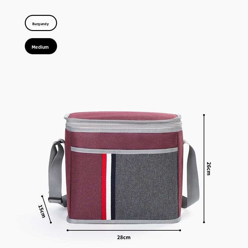 Borsa Frigo Pieghevole Termica in Tessuto Oxford con Foglio di Alluminio per Picnic e Uso Esterno
