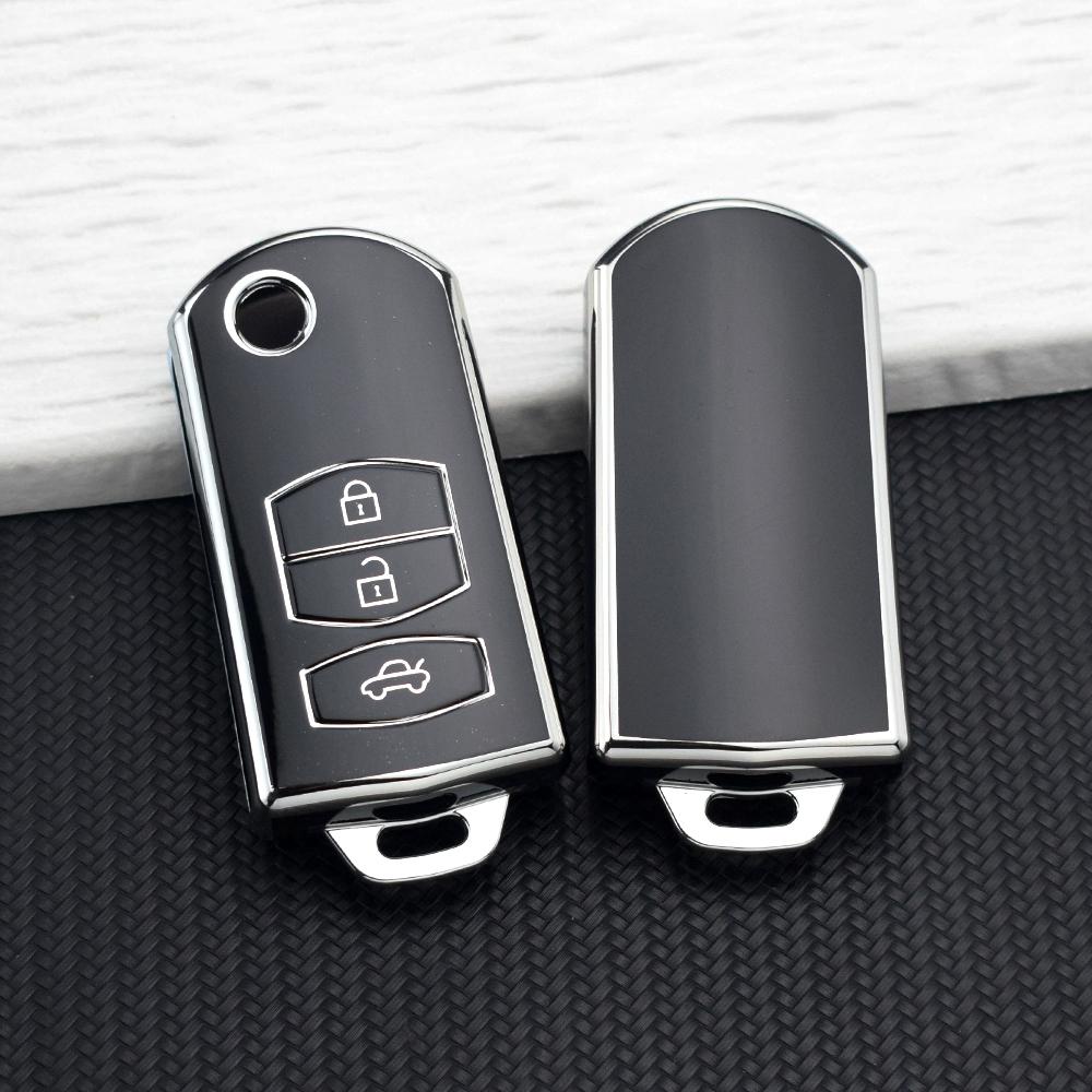 2/3 Buttons TPU Flip Folding Remote Car Key Case Fob For MAZDA 3 5 6 Series M6 RX8 MX5 Shell Hold