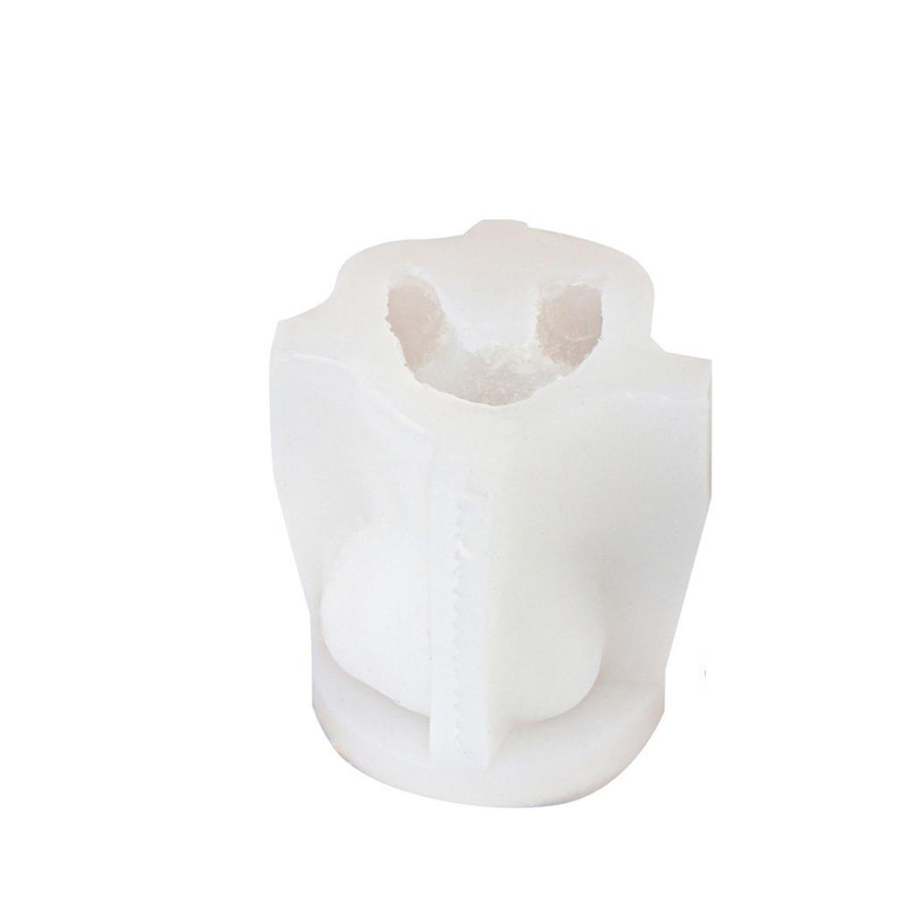 3D Bear Silicone Mould for Creative Candle Making Flexible and Easy to Clean Decoration for Craft and Decorations