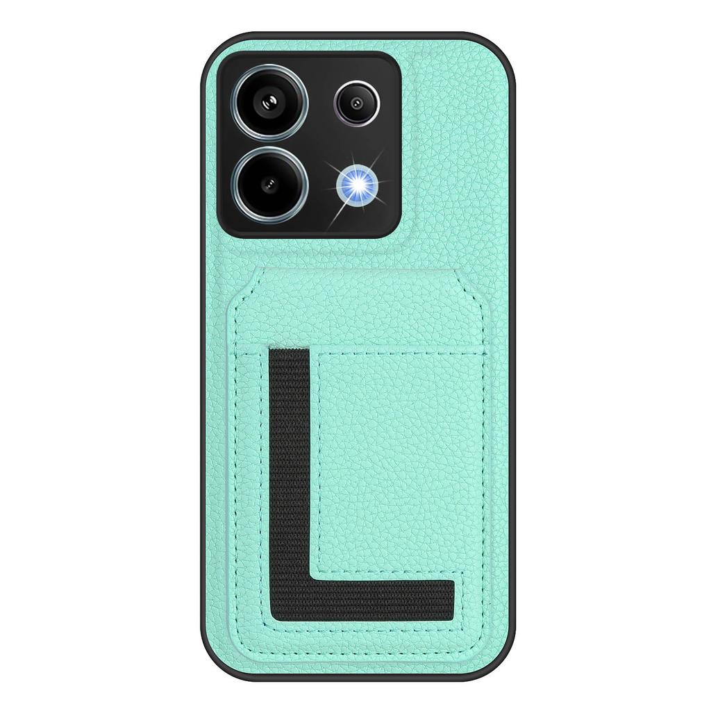 For Xiaomi Poco X6 5G/Xiaomi Redmi Note 13 Pro 5G Magnetic Case TPU+PU Leather Phone Back Cover with Detachable Card Holder