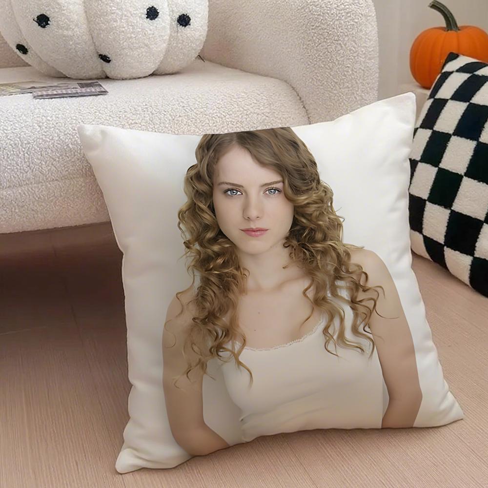 model fashion LLaura WWiggins Cushion Cover Throw Pillow Cover Hidden Button Durable Polyester Chair Cushion
