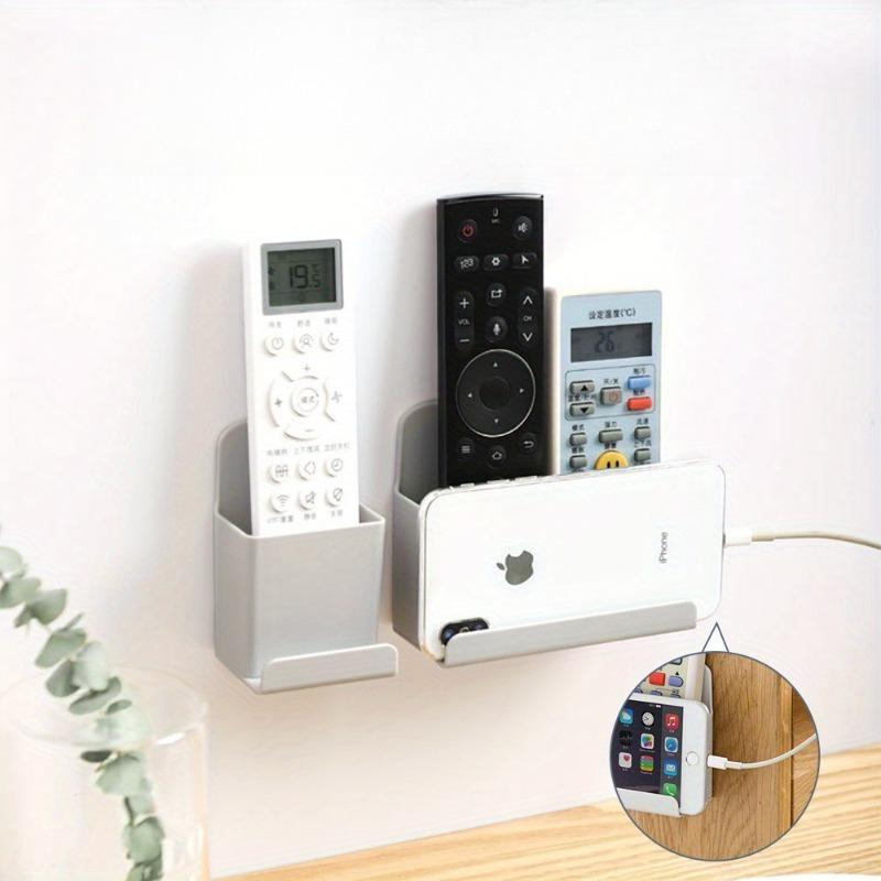 Wall Mounted Remote Control and Mobile Phone Storage Box Air Conditioner Stand Holder Rack Multi-functional Organization