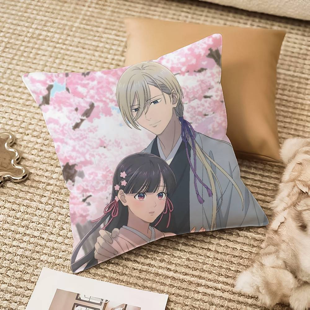 

Love Memorial Movie M-My Happy Marriage-MT Pillow Case Comfort Sofa Bed Silky elegant Invisible zipper Decorative cushion cover 12x12Inch