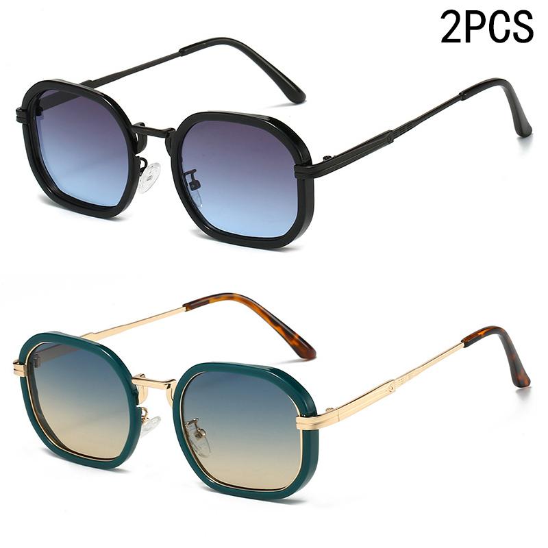 2/6PCS  New Retro Prince Mirror Fashion Sunglasses Women's Personality Small Frame Sunglasses Women's Sunglasses Trendy 5244