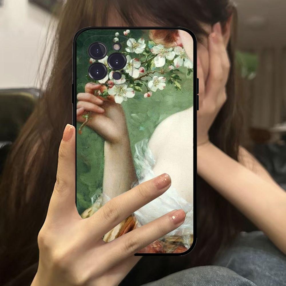 Renaissance Art Phone Case For IPhone 16 15 14 13 12 Mini 11 Pro XS Max X XR SE 6 7 8 Plus Soft Silicone Cover