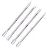 4 Pcs/Set Steel Double-ended Cuticle Pusher Dead Skin Remover Manicure Cleaner Care Nails Art Tool All for Manicure Set.