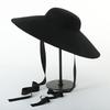 European, American and British Retro Dome Big Brim Strap Wool Top Hat Autumn and Winter Fashion Felt Stage Modeling Top Hat Tide