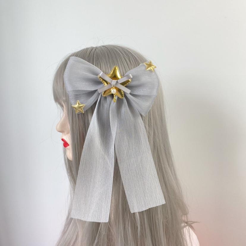 

Original Handmade Swan Dance Grey Feather Hair Accessories Small Angel Street Hair Clip Grey KC Headgear Fascinator Hats