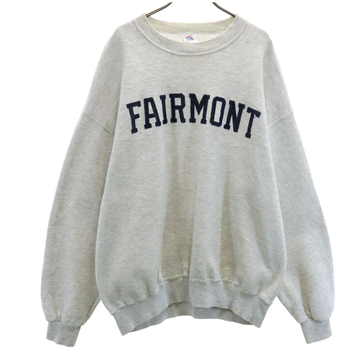 

JERZEES 80s Made in USA Vintage FAIRMONT Long sleeve sweat trainer XL Men s Used