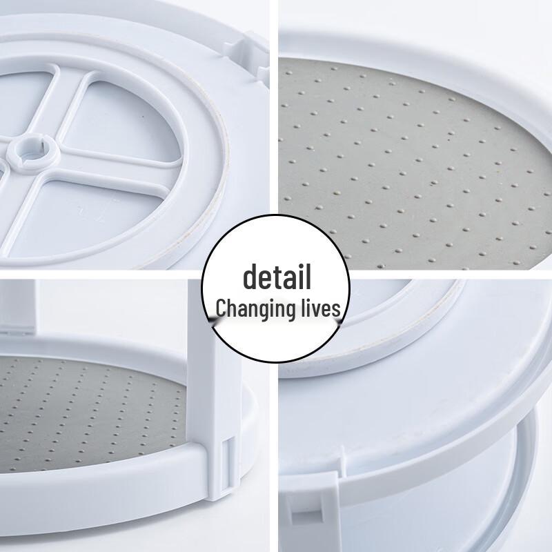 Yimijia 2-Tier Rotating Kitchen Organizer