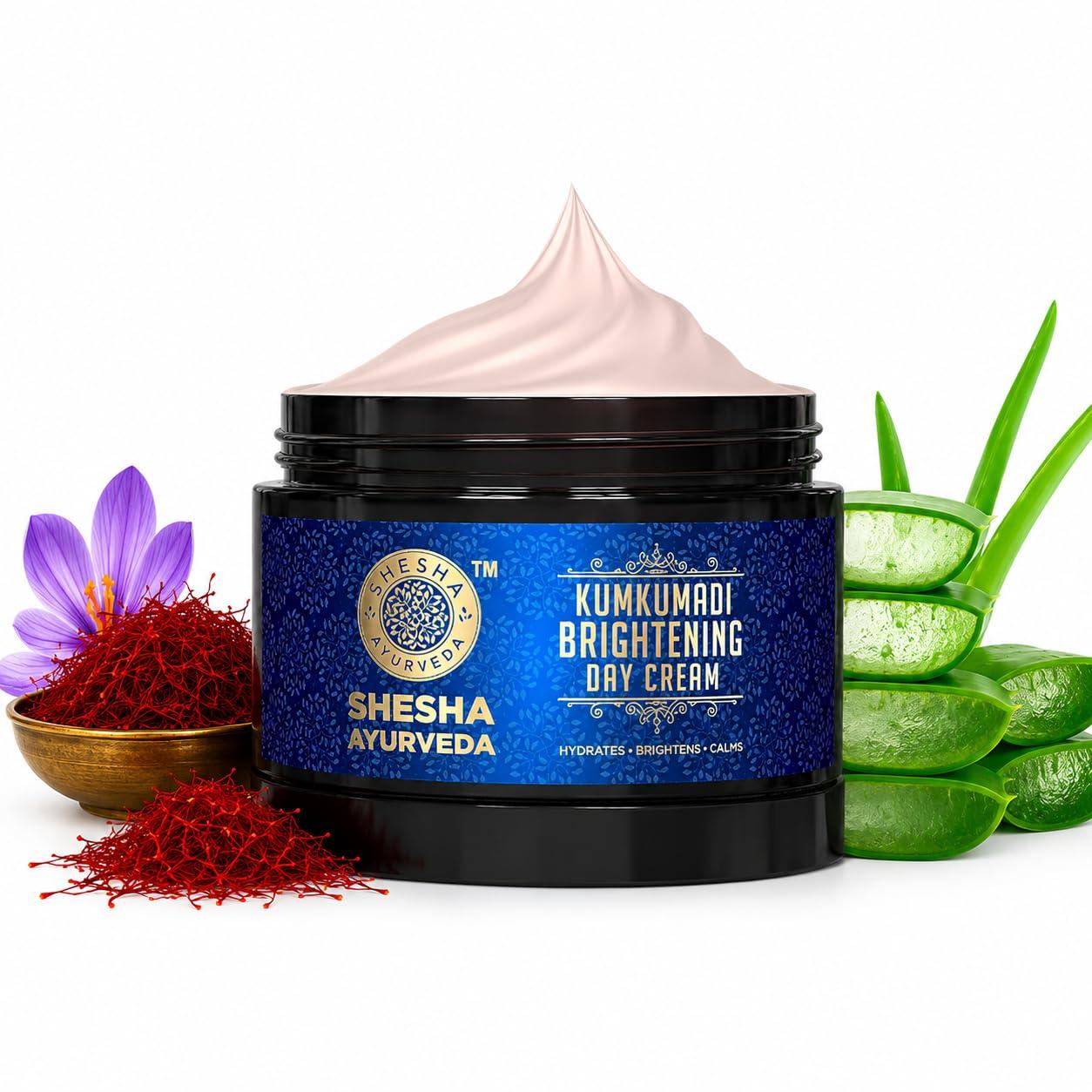 SHESHA NATURALS Аюрведа Кумкумади Осветляющий Дневной Крем 50 г