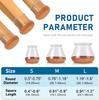24Pcs Chair Leg Floor Protectors Silicone Chair Leg Protectors Caps Covers for Hardwood Floors Furniture Pads Sliders with Wrapped Felt Bottom Medium