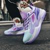 Large size autumn and winter new leather sneakers student youth basketball shoes rubber sole training running trendy shoes