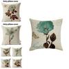 Floral Butterfly Pillowcase For Living Room Decor With Polyester Material For Home Use