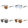 Elliptical Cat Eye Sunglasses For Women With Pc Frame Uv400 Protection Fashion Accessory For Outdoors
