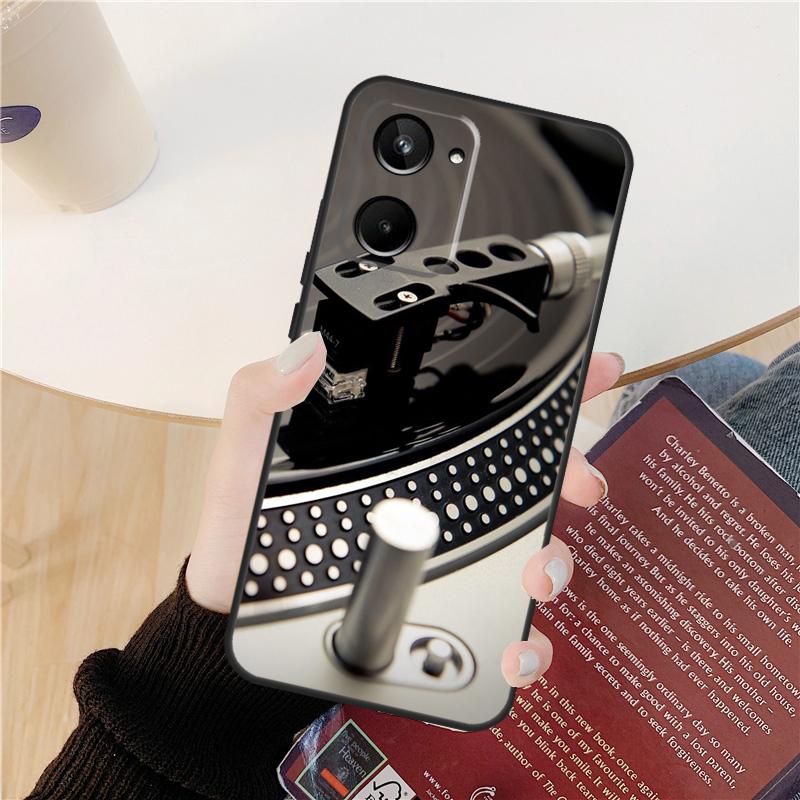 Vinyl DJ Record Art Case For Realme GT 6 6T 5 GT7 Pro 10 11 12 13 14 Pro Plus C53 C51 C21Y C25S C55 C67 C61 C75