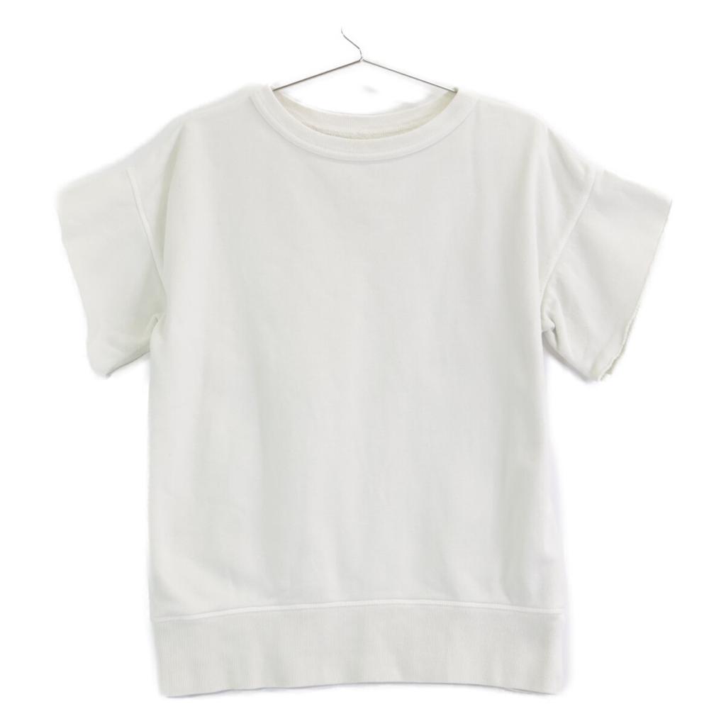 Maison Margiela [Domestic Regular/23Stainless Steel] S50GU0206 Cut-Off Short Sleeve Sweatshirt tops S/P IvoryUsed