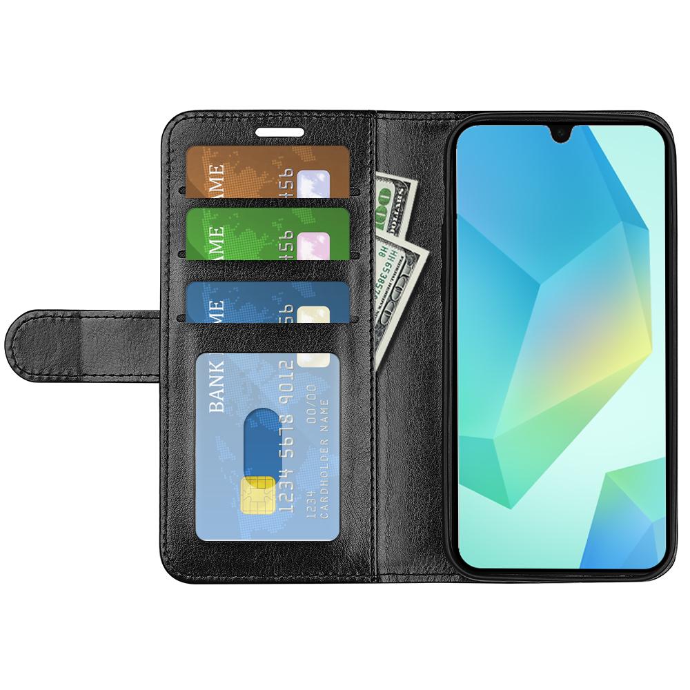 For Samsung Galaxy A17 Case Crazy Horse Texture Stand Leather Phone Cover