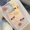 Gilt Puppy Head for IPhone17 Mobile Phone Case17Promax Laser16 Electroplating14 Fun