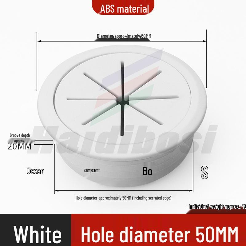 Desktop Decorative Cable Management and Sealing Cover for Desk Cable Holes