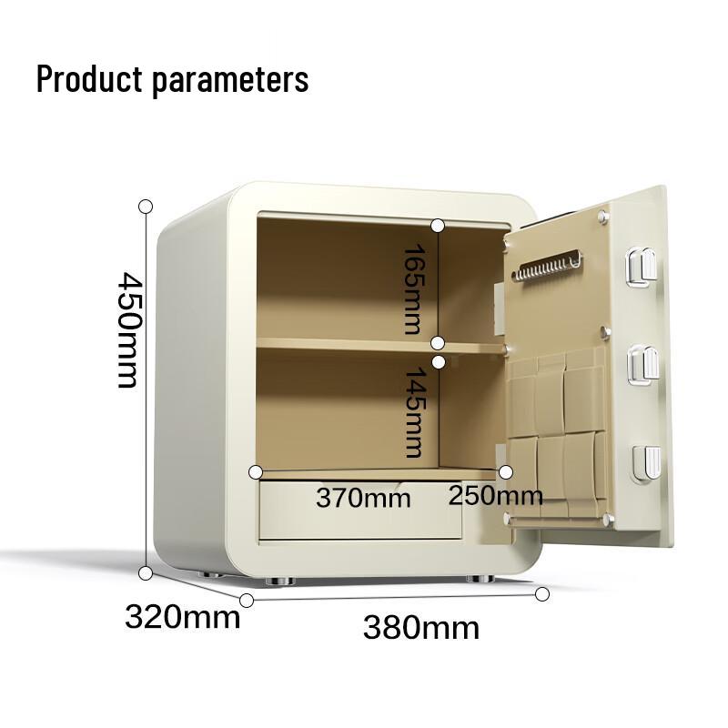 Deli 4057S H450 Fingerprint & Password Home Safe