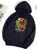 Speed Is Relative Turtle Sloth Prints Women Hoody Soft Fleece Hoodies Hip Hop Street Clothes Casual Multicolor Y2K Sportswear