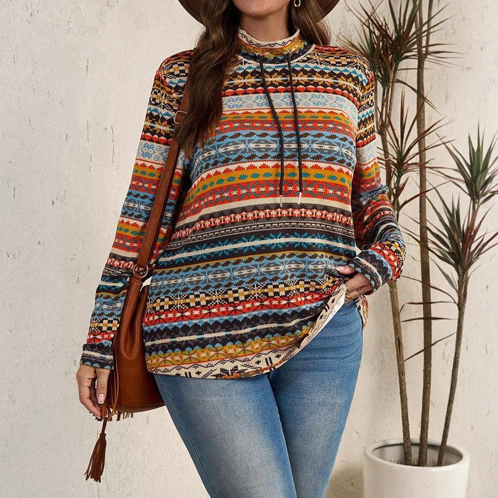 Womens Long Sleeve Tops Turtleneck Casual Shirts Loose Fit Tunic Tops Blouses Shirts For Women Fall Outfits