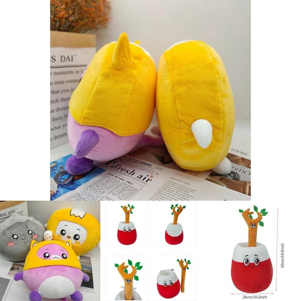 Lankybox Foxy Boxy Shark Rocky Sticky Plush Toys Maximum Softness And Comfort