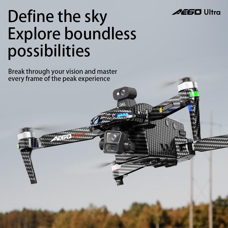 Profesional 2026 AE60 Ultra Drone 8K Camera GPS 3-Axis Gimbal 5G WiFi Brushless Foldable RC Quadcopter 7.2In Screen Controll Airdrop Fishing Dron
