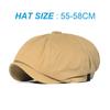 Vintage Newsboy Cap Cotton Men Woman Fashion Hat Solid Soft Gatsby Retro Driver Flat Caps Spring Autumn Casual Beret Cap