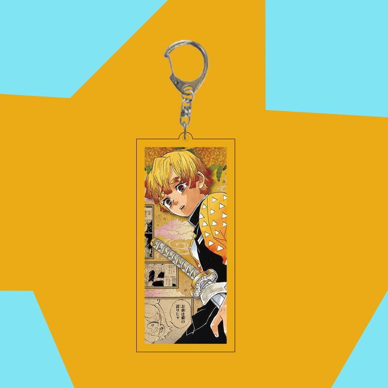 Demon Slayer Acrylic Keychain Pendant - Nezuko, Tanjiro & Zenitsu Anime Merchandise