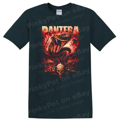 Snake Graphic Retro Rock T Shirt Heavy Metal Band Album Cover Art Tee