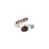 Amethyst Sterling Silver Ring: Faceted Gemstone, Open Design