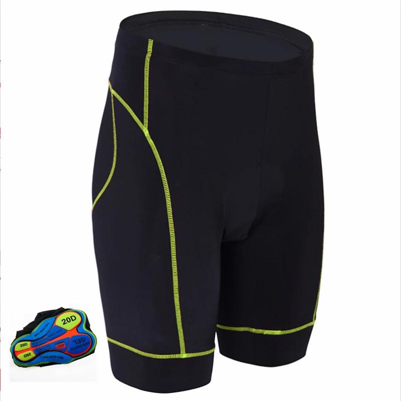 Outdoor Shockproof Cycling Shorts 20D Gel Pad Cycling Short Pants Mountain Bike Shorts Cycling Clothing Bicycle Clothes XXS