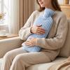 Long Hot Water Bottle 500/1000ML with Plush Cover, Leak-Proof Drurable Bag, Menstrual Cramp Pain Relief Warmer Bag Compress