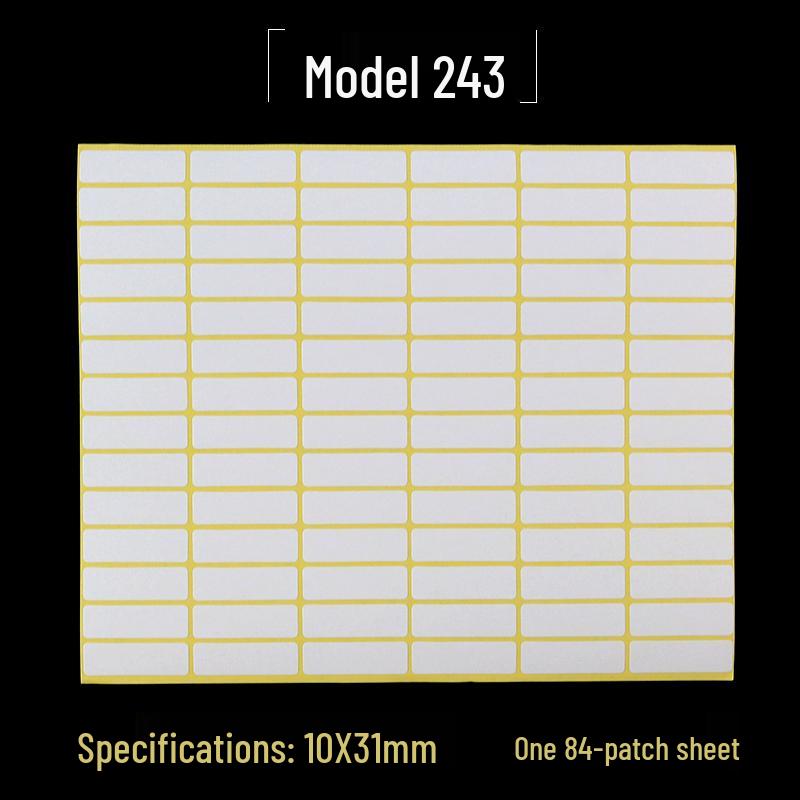 Adhesive Memo and Name Sticker Labels