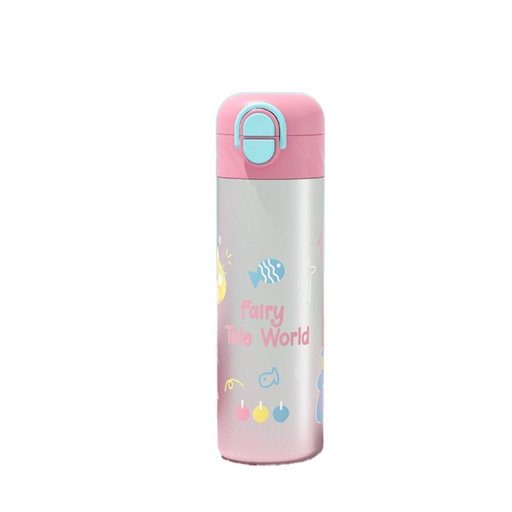 316 Stainless Steel Vacuum Flask 460ml Thermos Water Bottle Cartoon Insulation Cup  Student