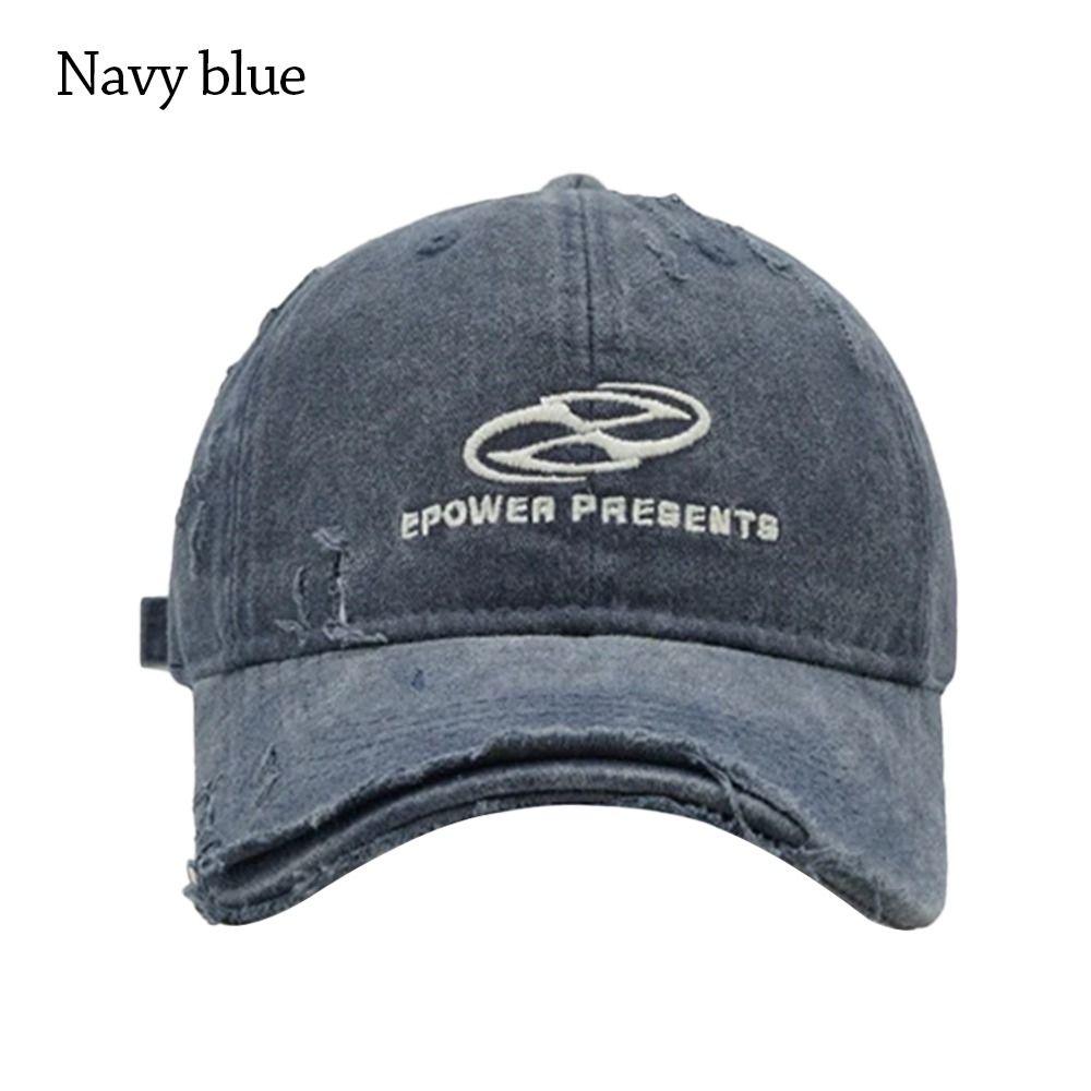 Vintage Peaked Hats Letter Embroidery Dad Tucker Hat Fashion Denim Baseball Cap  for Men Women