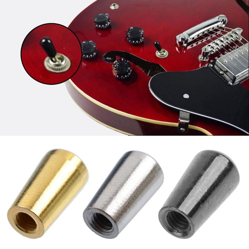 5 Pcs Electric Guitar Switches Tip Replacement Metal Toggle Switches Knob Tip Caps Pickup Switches Knob Guitar Accessory