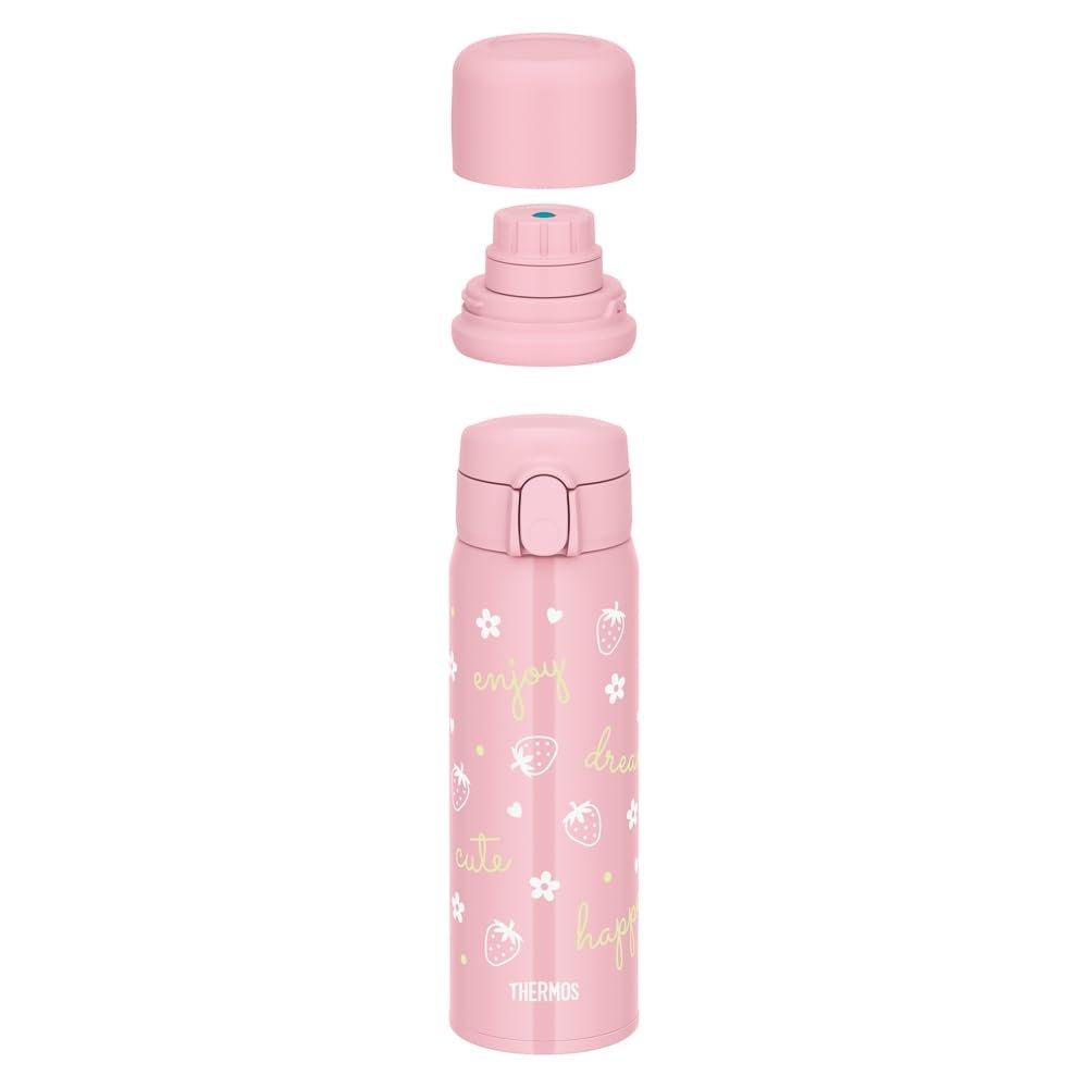 Thermos Vacuum Insulated 3-Way Bottle 0.56L Light Pink Kids Water Bottle Straw Cup FJW-550TR LP