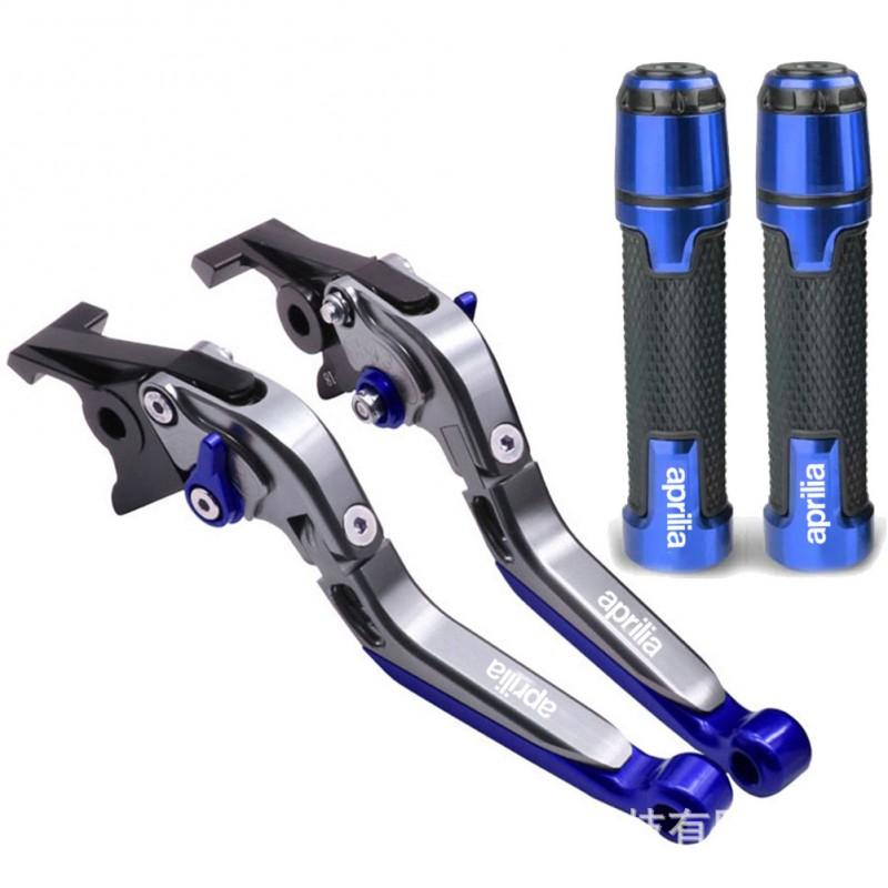 CNC Aluminum Brake Clutch Lever Handlebar Grips Aprilia RSV Mille R Motorcycle Custom Upgrade
