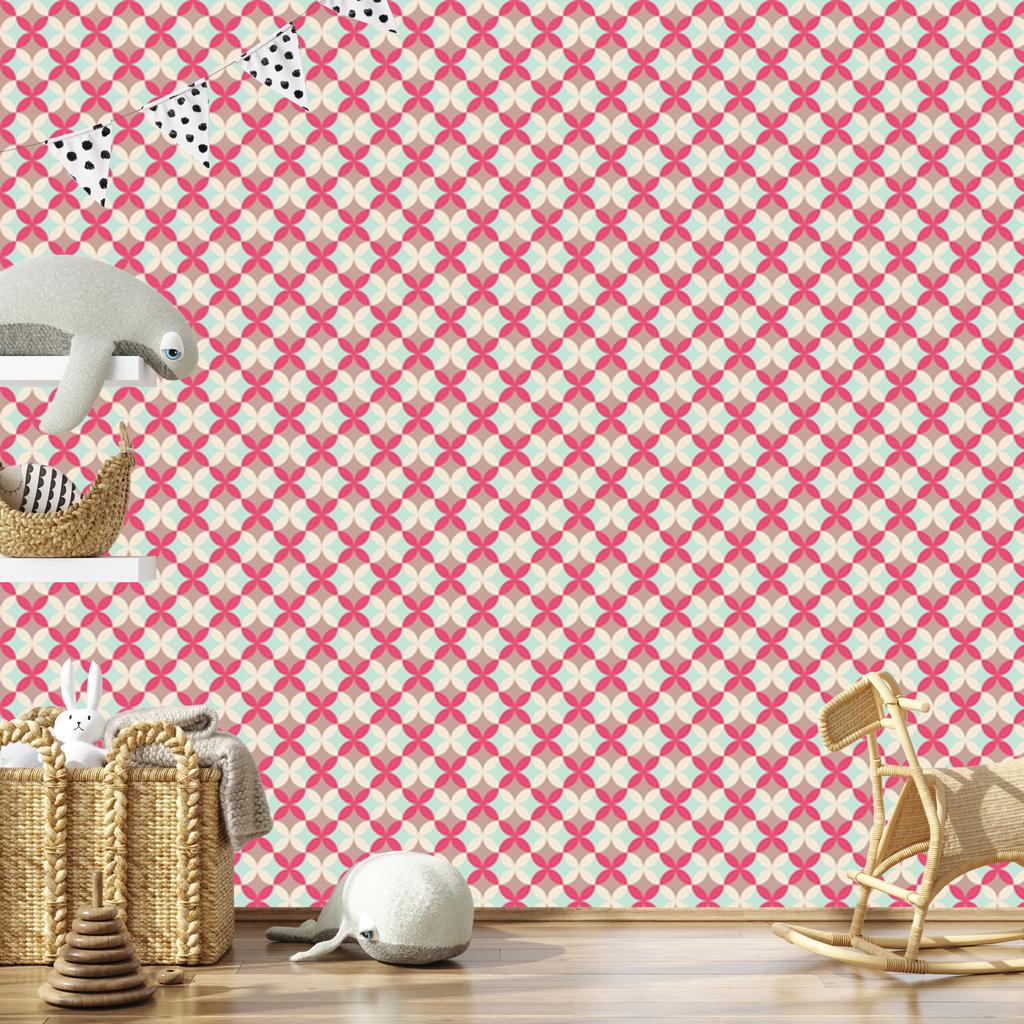 Abstract wallpaper in retro style for living room and bedroom 50x1000