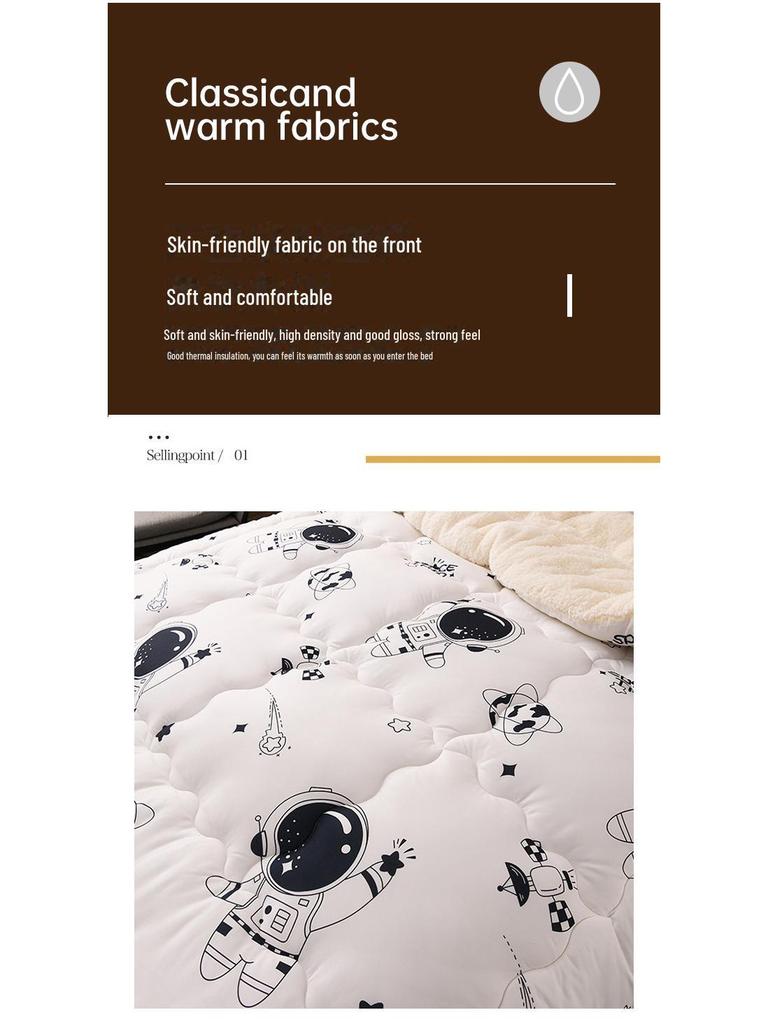 Soft & Fluffy Winter Lamb Fleece Double Quilt